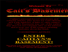Tablet Screenshot of caitsbasement.com